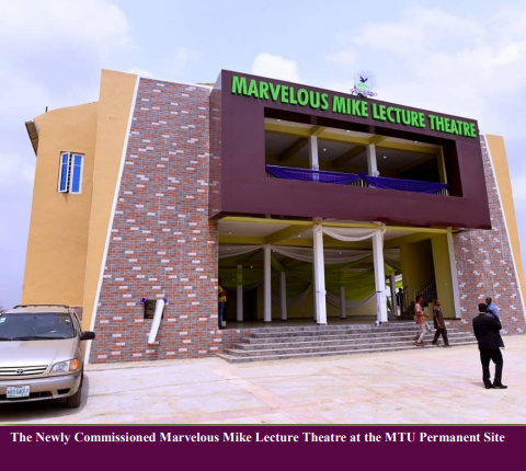 MTU Commissions 500-Seater Capacity Ultra Modern Lecture Theatre at the Permanent Site